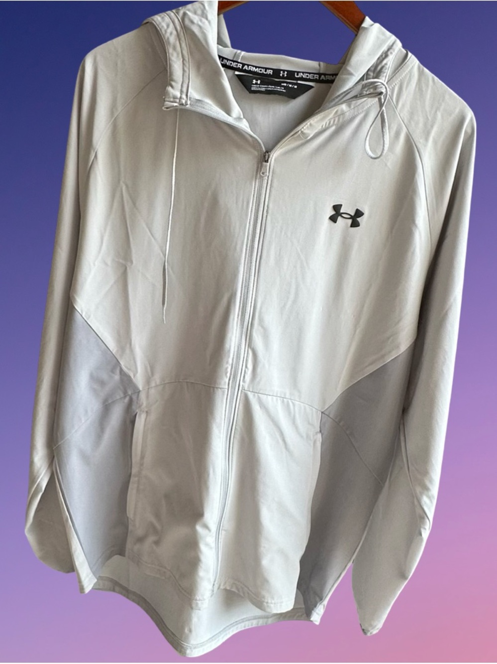 Under Armour Men’s UA Stretch Woven Hooded Water Repellant Jacket Size M